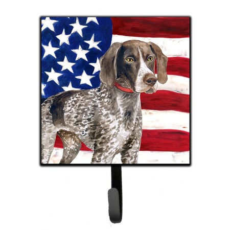 Carolines Treasures German Shorthaired Pointer Patriotic Leash or Key Holder BB9641SH4
